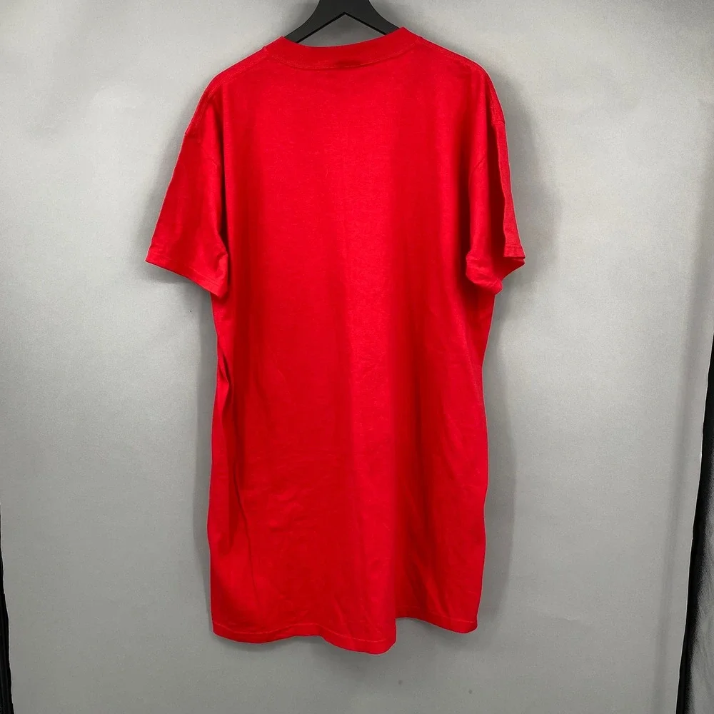 Mickey Unlimited Vintage Red Nightgown Sleepshirt One Size Fits Most Moon Stars‎